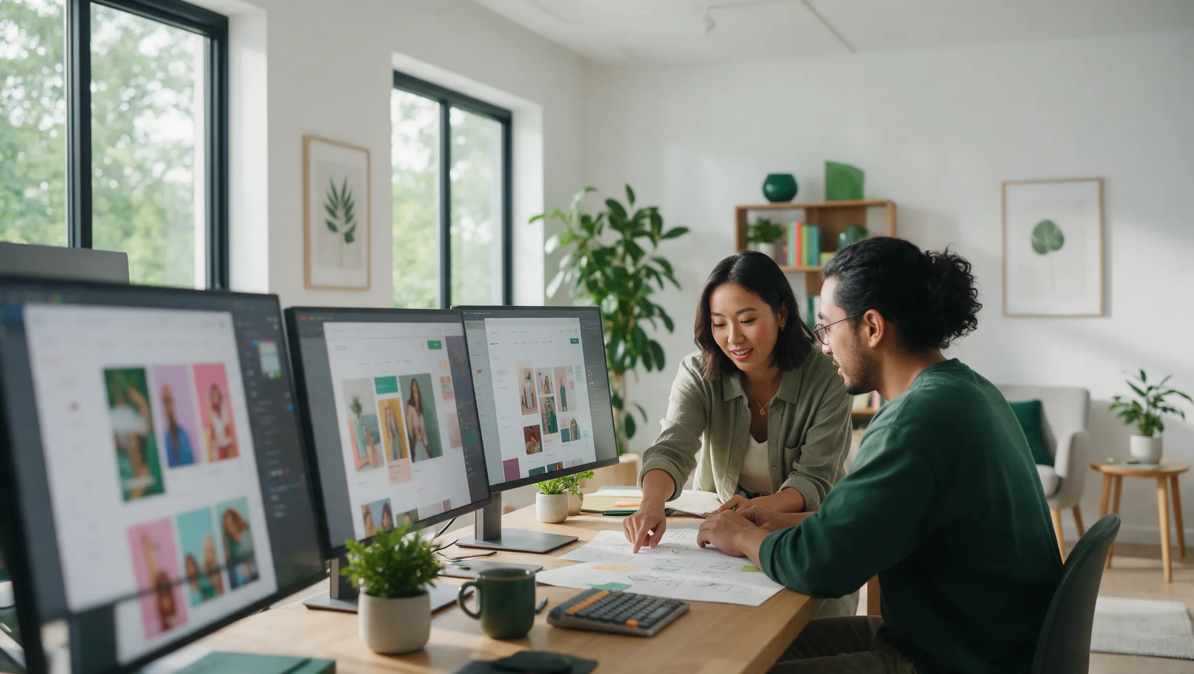 Designers building headless storefronts for a unified commerce platform on large monitors
